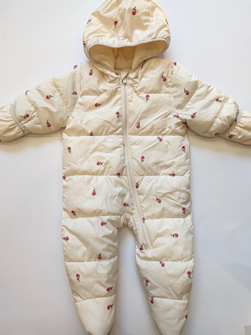 2/$30 💙 Old Navy Baby GirlFloral Hooded Snowsuit